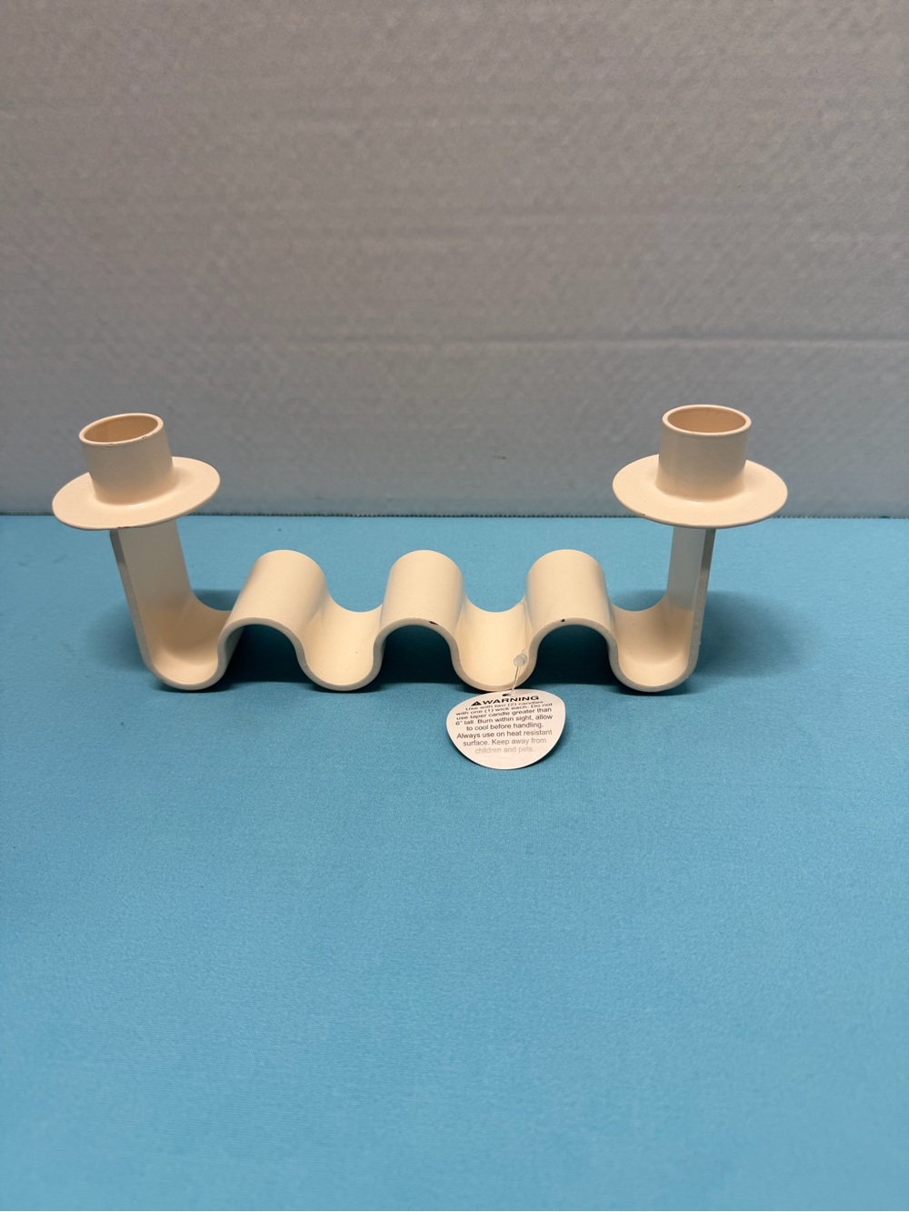 Modern Cream Double Candle Holder